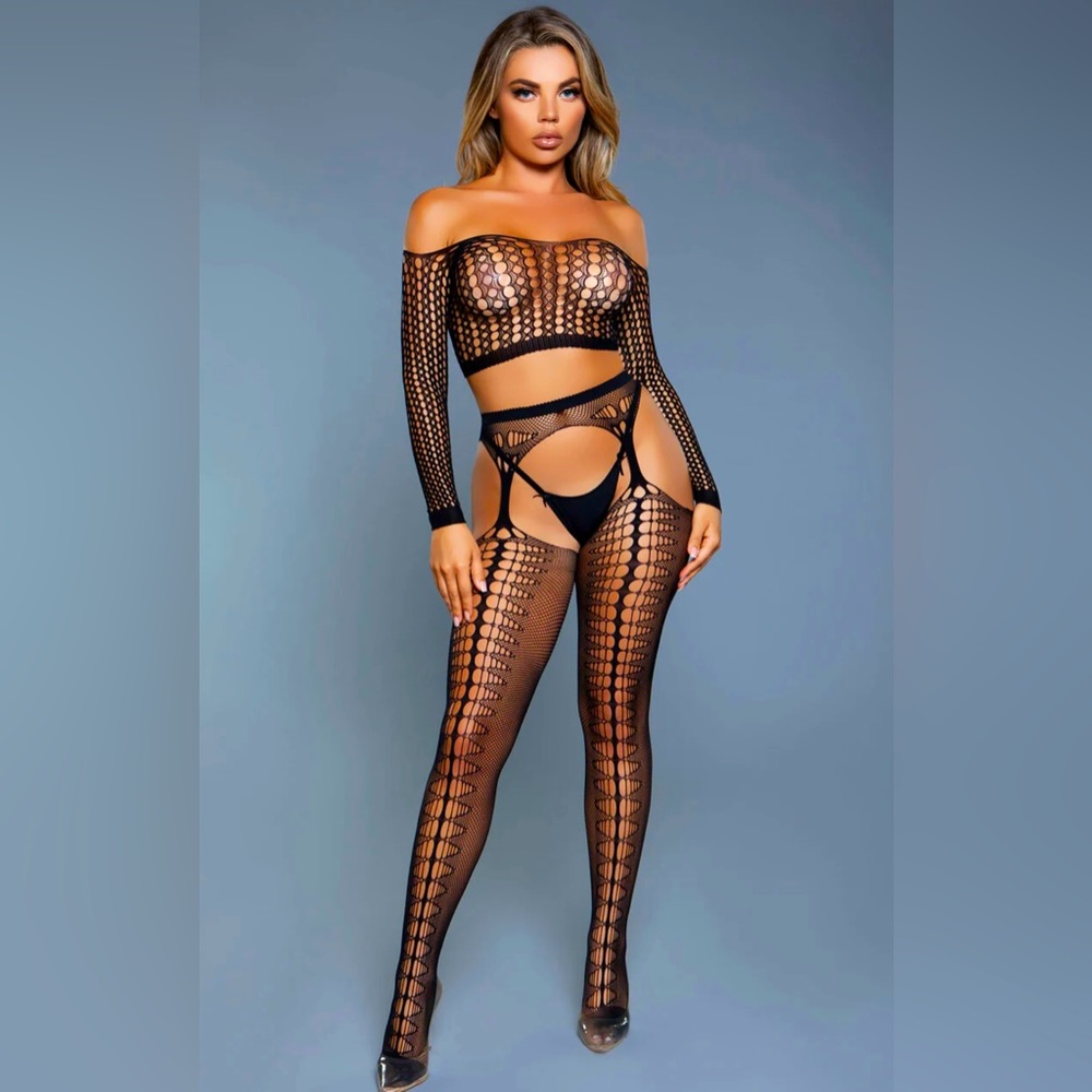 Fifth&Femme Run the World Body Stocking